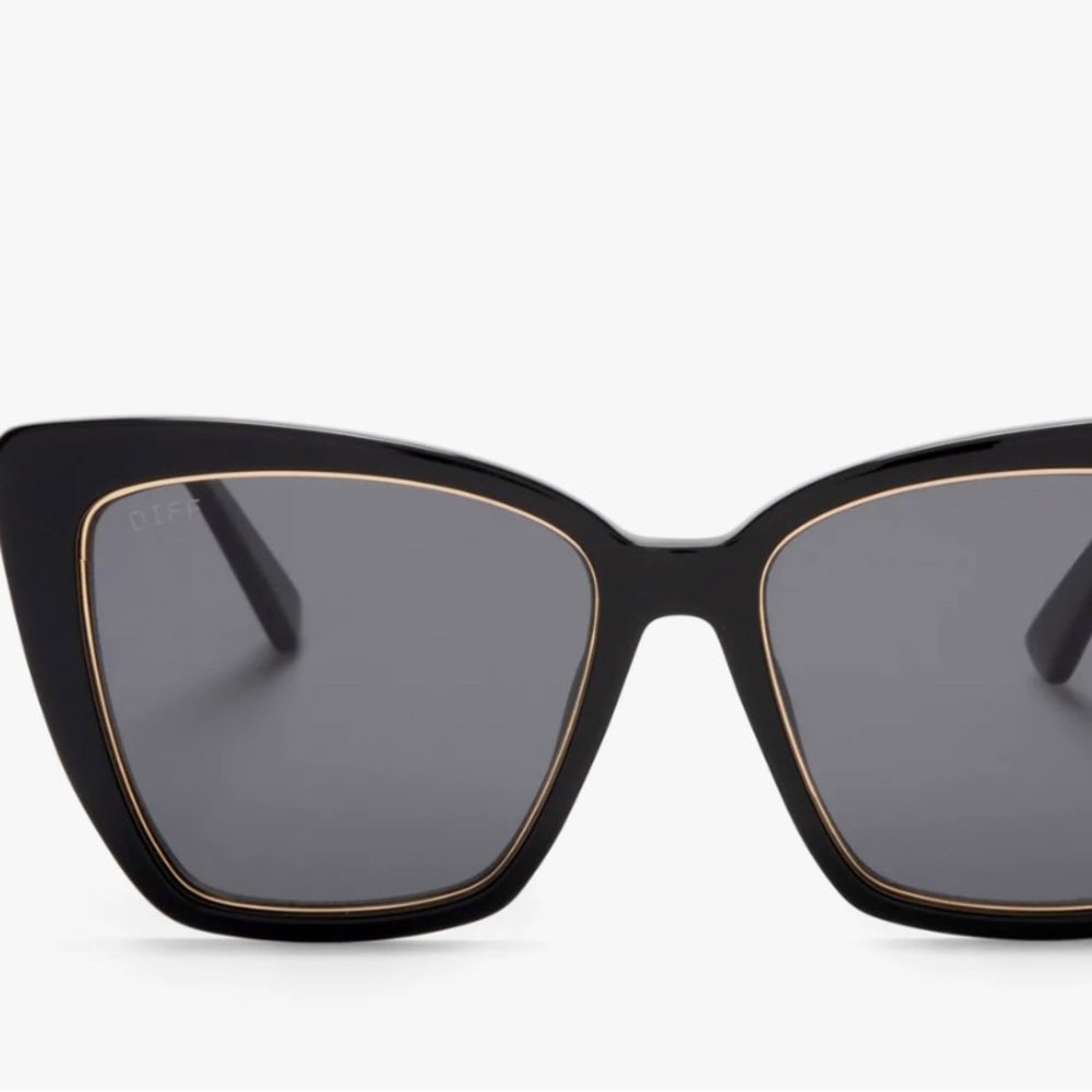 Diff Becky IV polarized black and gray women’s sunglasses